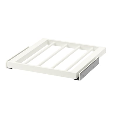 KOMPLEMENT Pull-out pants hanger, white, 50x58 cm