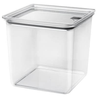KORALLVIPPA Dry food storage with lid, clear, 4.5 l