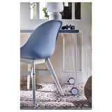 KRILLE Leg with caster, white, 70 cm