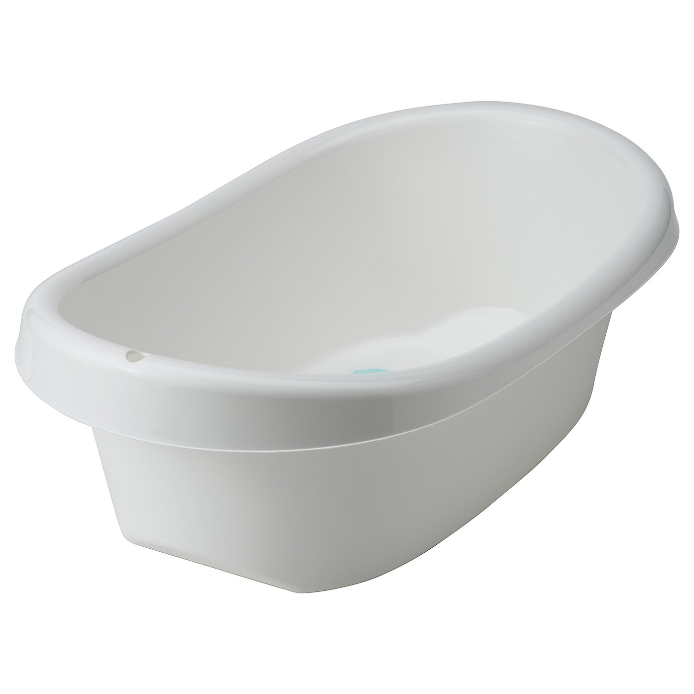 LÄTTSAM Baby bath white/turquoise