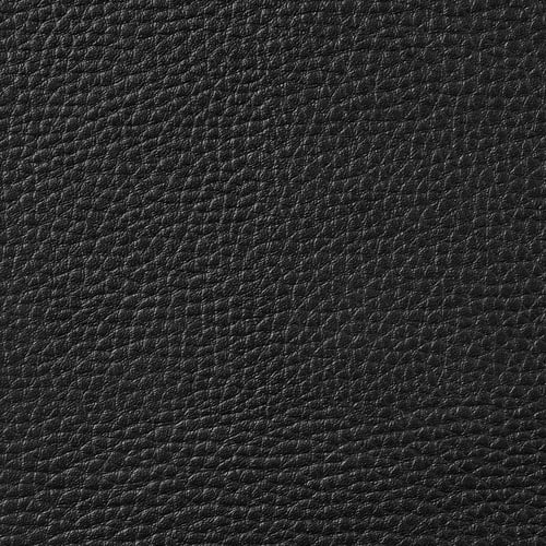 Soft, textured black leather, smooth and strong, perfect for seating comfort.