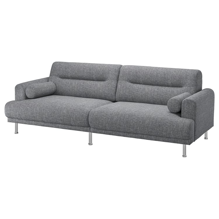 LÅNGARYD sofa, Lejde gray/black/metal IKEA
