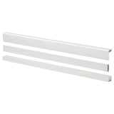 LARKOLLEN Rail w fixture for sliding doors, white, 60 cm