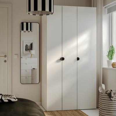 LASTARE Wardrobe combination, white, 100x62x201 cm