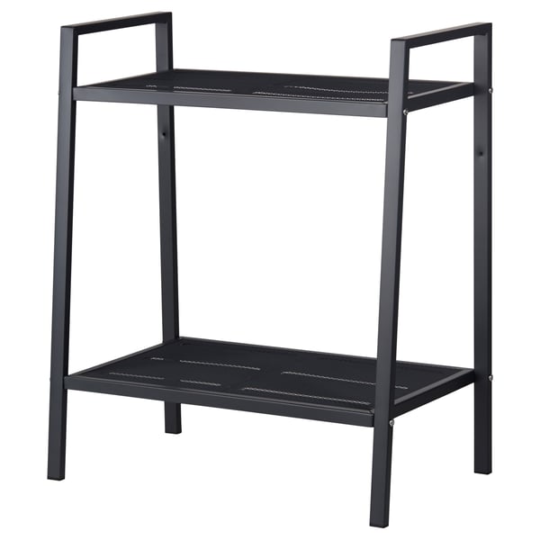 LERBERG Shelf unit, dark gray, 60x70 cm