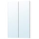 Option: LETTAN Mirror cabinet with doors, mirror effect/mirror glass, 60x15x95 cm