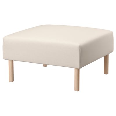 LILLEHEM 1-seat section, Vissle/beige wood