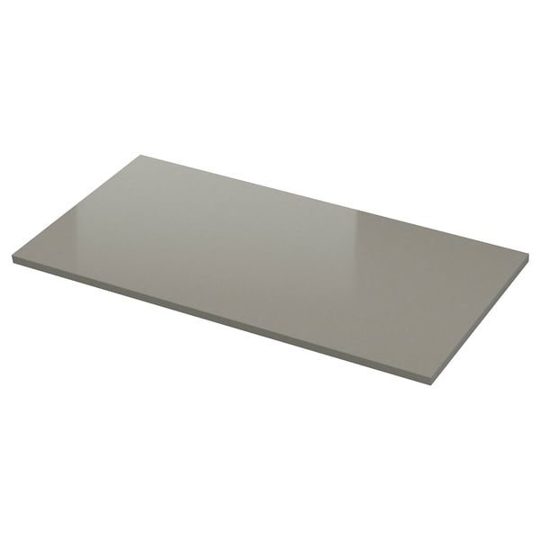 LOCKEBO Custom countertop, gray stone effect/glass composite, 1 m²x4.0 cm