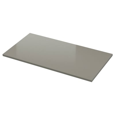LOCKEBO Custom countertop, gray stone effect/glass composite, 1 m²x4.0 cm