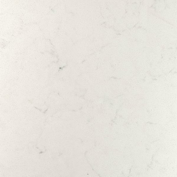 LOCKEBO Custom countertop, off-white marble effect/glass composite, 1 m²x4.0 cm