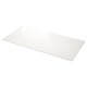 LOCKEBO Custom countertop, off-white mineral effect/glass composite, 1 m²x4.0 cm
