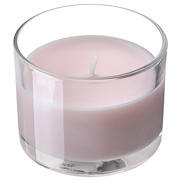 LOTSFÅGEL Scented candle in glass