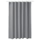 LUDDHAGTORN Shower curtain, gray, 180x200 cm