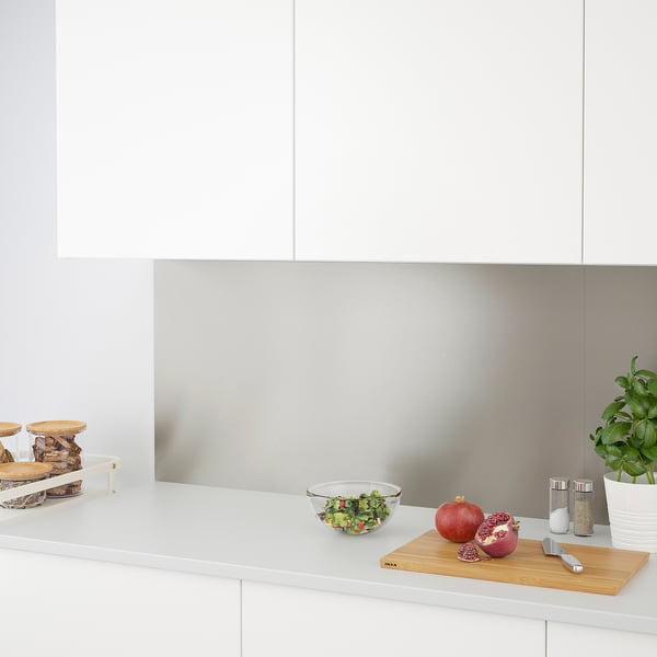 LYSEKIL Wall panel, double sided brass color/stainless steel ...