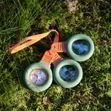 MAJBAGGE 3-piece nature exploration set, green/orange