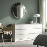 MALM 6-drawer dresser, white, 160x78 cm