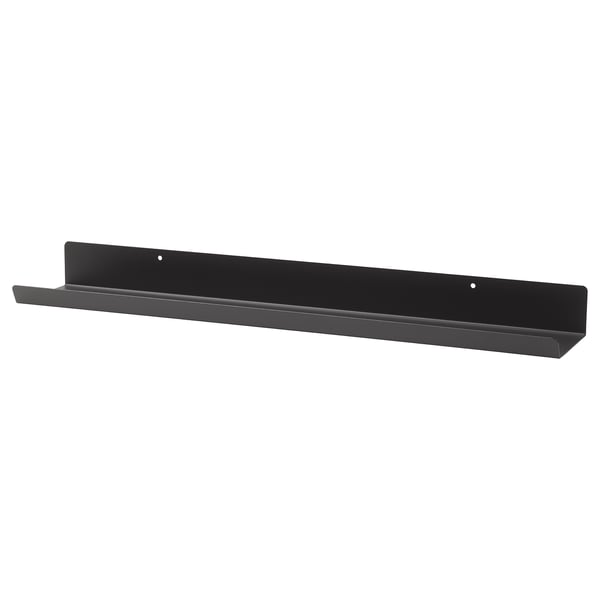 MALMBÄCK Display shelf, dark gray, 60 cm