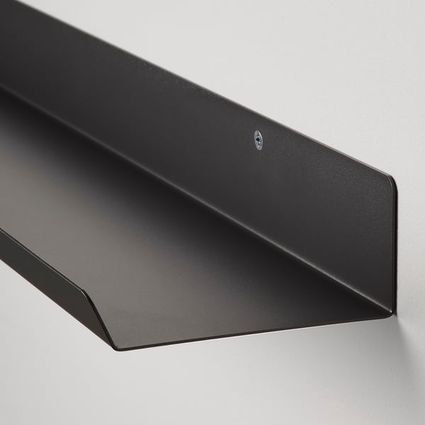 MALMBÄCK Display shelf, dark gray, 60 cm