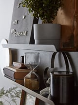 MALMBÄCK Display shelf, dark gray, 60 cm