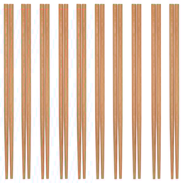 MEDHJÄLPARE Chopsticks, 10 pairs, bamboo