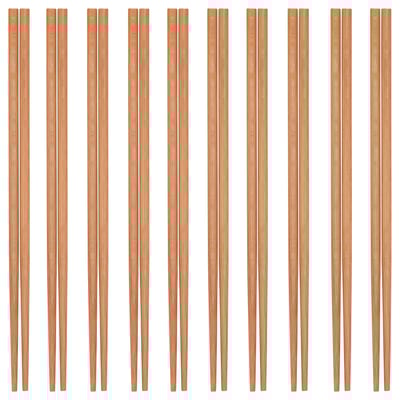 MEDHJÄLPARE Chopsticks, 10 pairs, bamboo
