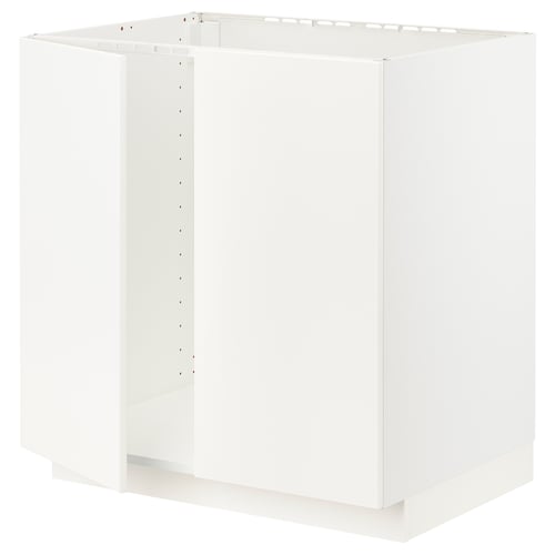 Casasdelsol white METOD kitchen cabinet: modern, square shape with smooth lines.