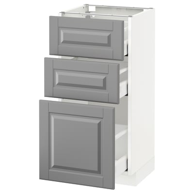 METOD Base cabinet with 3 drawers