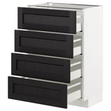 METOD Base cabinet with 4 drawers