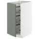 METOD Base cabinet with wire baskets