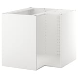 METOD Base corner cabinet frame, white, 88x60x80 cm