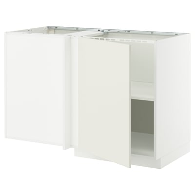 METOD Corner base cabinet with shelf