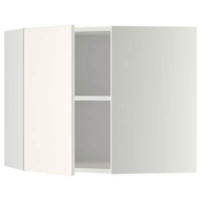METOD Corner wall cabinet with shelves