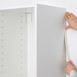 METOD Cover strip, vertical, white, 220 cm
