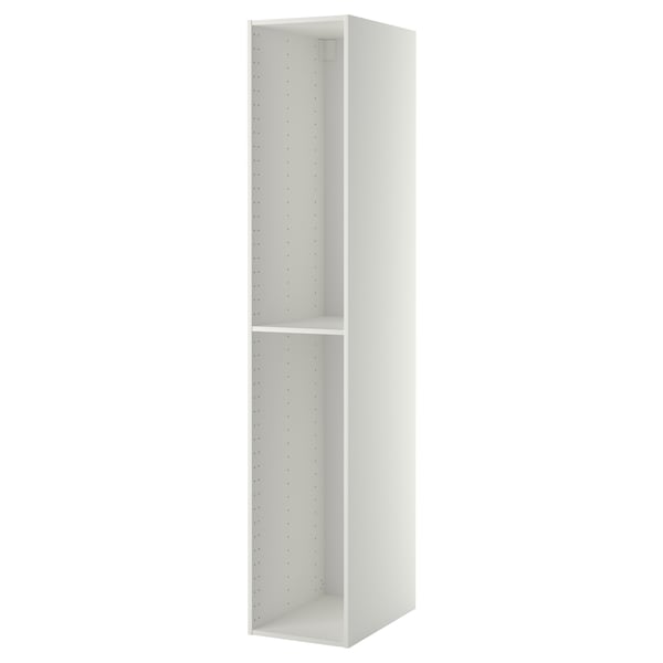 METOD High cabinet frame, white, 40x60x220 cm