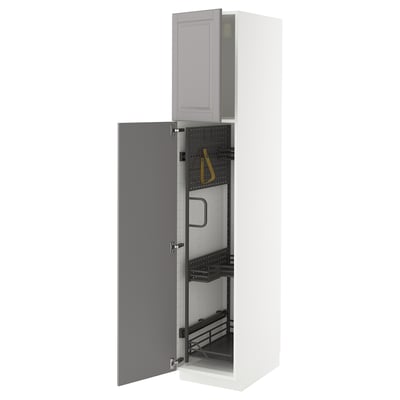 METOD High cabinet with cleaning interior