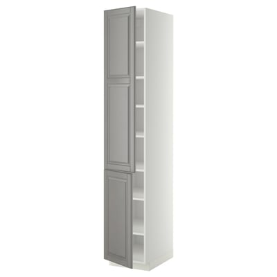 METOD High cabinet with shelves/2 doors