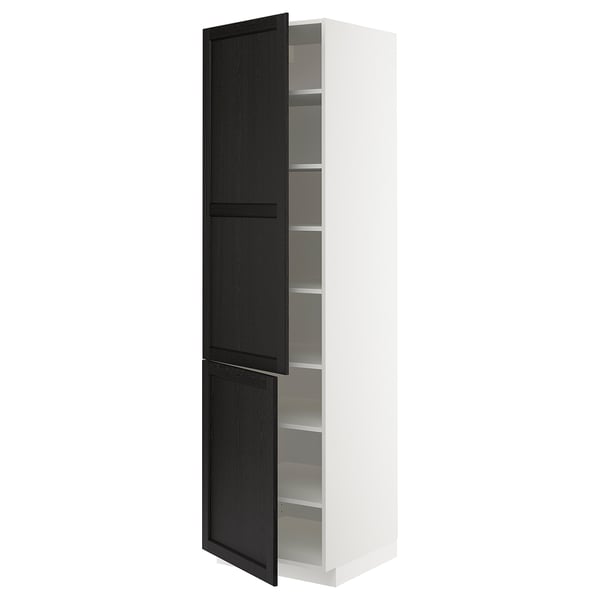 METOD High cabinet with shelves/2 doors