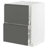 METOD / MAXIMERA Base cab f sink+2 fronts/2 drawers
