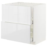 METOD / MAXIMERA Base cab f sink+2 fronts/2 drawers