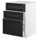 METOD / MAXIMERA Base cab f sink+3 fronts/2 drawers