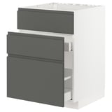 METOD / MAXIMERA Base cab f sink+3 fronts/2 drawers
