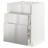 METOD / MAXIMERA Base cab f sink+3 fronts/2 drawers