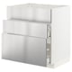 METOD / MAXIMERA Base cab f sink+3 fronts/2 drawers