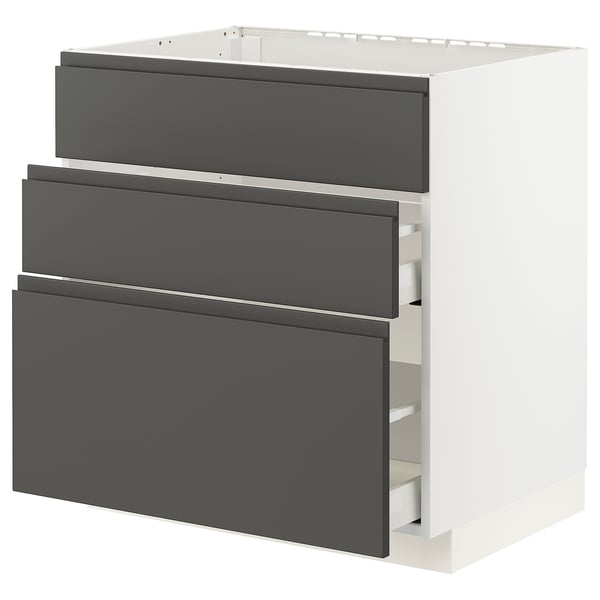 METOD / MAXIMERA Base cab f sink+3 fronts/2 drawers