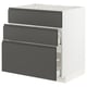 METOD / MAXIMERA Base cab f sink+3 fronts/2 drawers