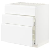 METOD / MAXIMERA Base cab f sink+3 fronts/2 drawers