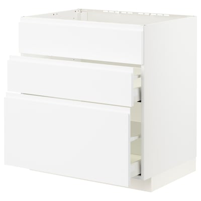 METOD / MAXIMERA Base cab f sink+3 fronts/2 drawers