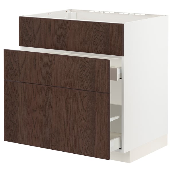 METOD / MAXIMERA Base cab f sink+3 fronts/2 drawers