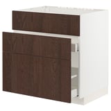 METOD / MAXIMERA Base cab f sink+3 fronts/2 drawers