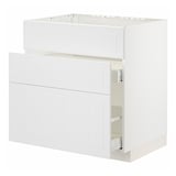 METOD / MAXIMERA Base cab f sink+3 fronts/2 drawers
